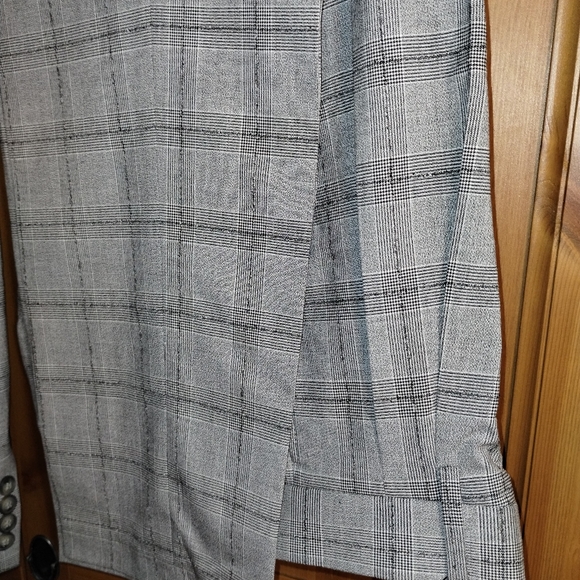 Mens Gray Plaid Balloon Pantsuit High Waisted - Picture 9 of 10